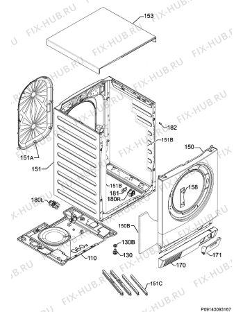 Схема №13 L99699HWD с изображением Модуль (плата) для стиралки Aeg 8070104321